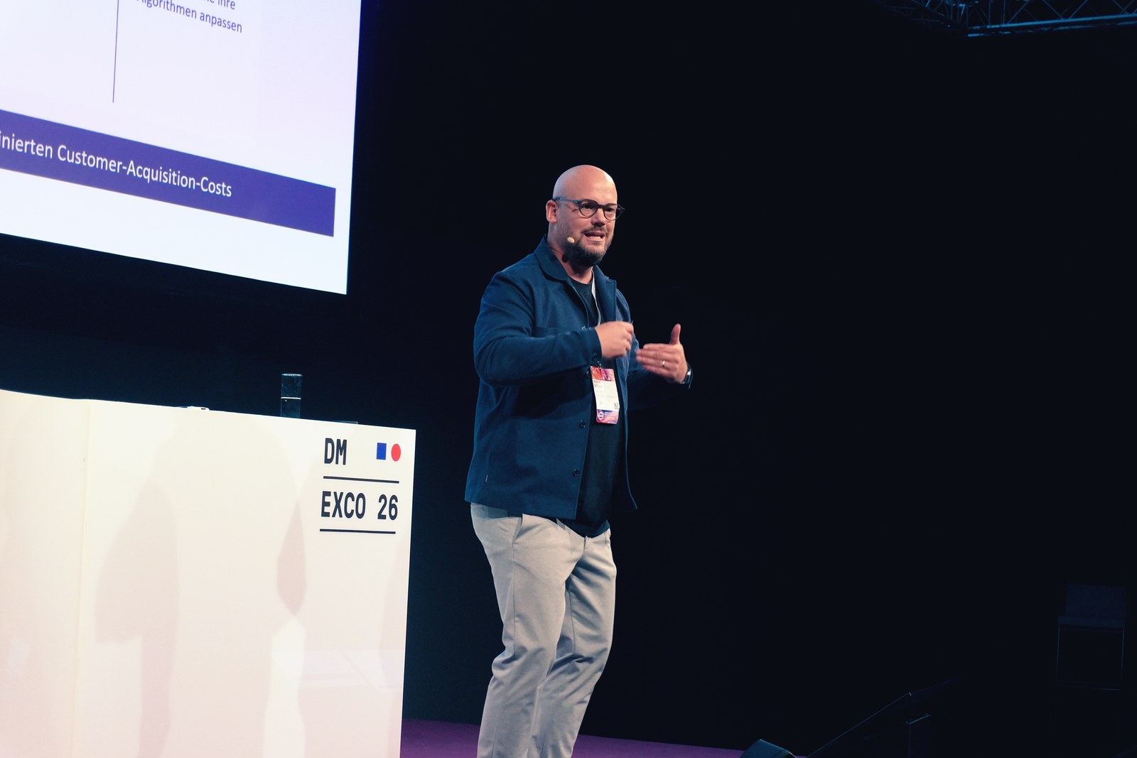 Marcel Schöne bei seiner Masterclass auf der DMEXCO 2026